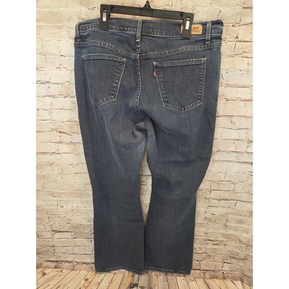 Levis Womens 515 Boot Cut Jeans Size 10 28" Inseam Dark Blue Wash - Picture 3 of 3